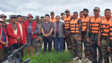 Arunachal: Mebo MLA Oken Tayeng, DC Pasighat Tayi Taggu takes stock of flood situations in 39th Mebo A/C