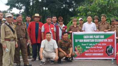 Arunachal: Plantation of tree saplings carried out along NH-13 at Mebo