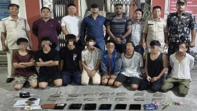 Arunachal: 8 youths arrested for smoking ganja in Naharlagun