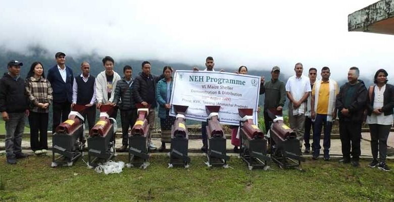 Arunachal: Maize Shellers Demonstration & Distribution Programme held at Tawang