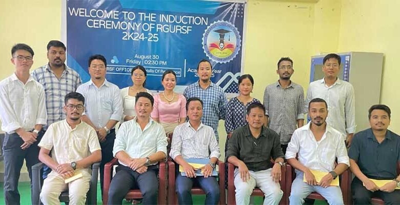 Arunachal: New Executive Members Inducted into RGURSF for 2024-2025 Session