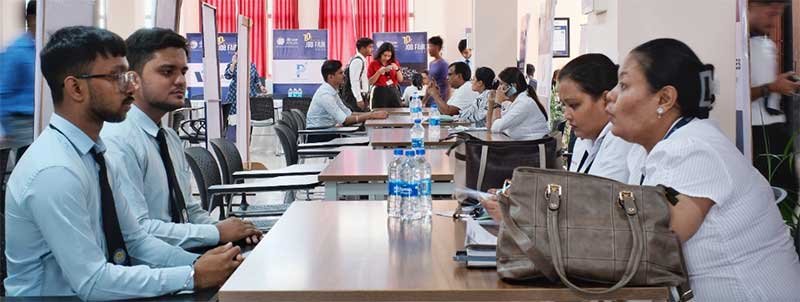 Assam down town University's 10th Annual Job Fair 2024 Concludes with Resounding Success