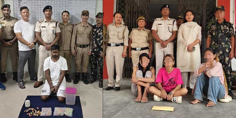 Arunachal: Four Drug Peddlers, Including Three Women, Apprehended with Heroin