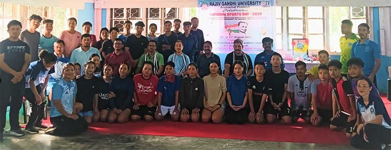 Arunachal: Rajiv Gandhi University Celebrates National Sports Day