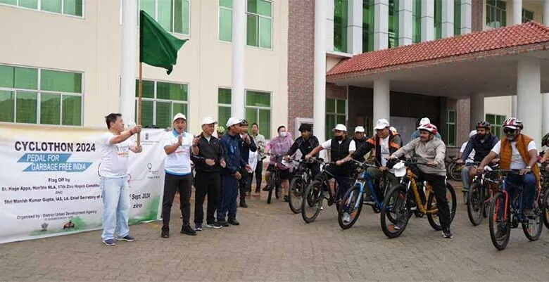 Arunachal: Cyclothon held at Ziro as a part of Swatch Bharat Abhiyan