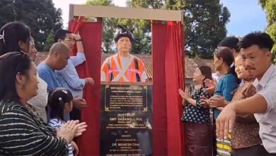 Arunachal: Dasanglu Pul Unveils Bust of Late Khapriso Krong at IGCC in Tezu