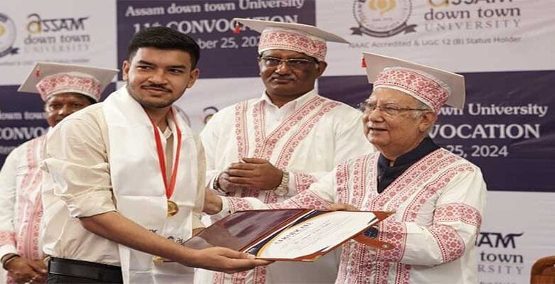 Assam down town University Hosts 11th Convocation Ceremony
