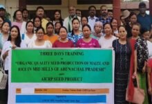 Arunachal: Training on “Organic Quality Seed Production of Rice and Maize Crop held at Basar