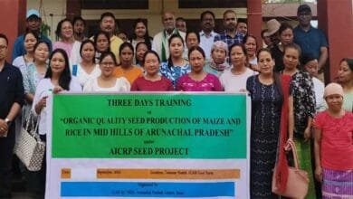 Arunachal: Training on “Organic Quality Seed Production of Rice and Maize Crop held at Basar