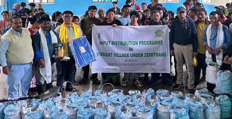  Arunachal: Interaction and input distribution program for Farmer held at Zemithang