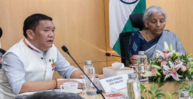 Arunachal: CM Pema Khandu Attends Review Meeting with Union Finance Minister Nirmala Sitharaman