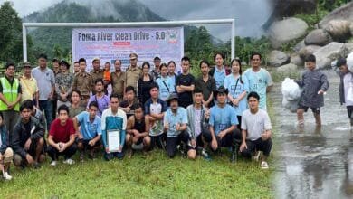 Arunachal: Poma Panchayat Youth, YMCR team up to clean Poma River