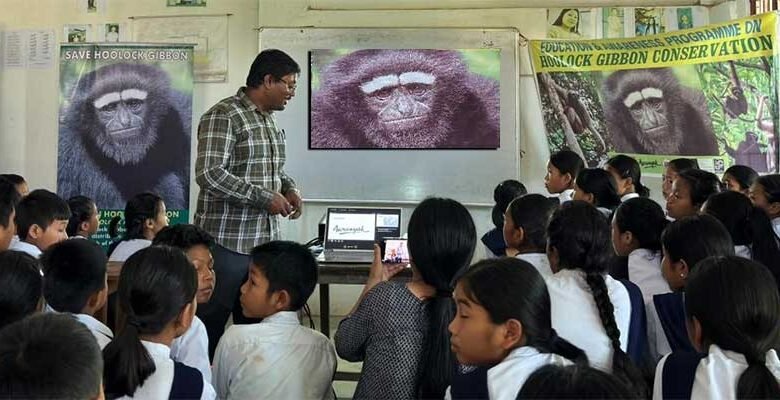 Arunachal: Students sensitised on saving endangered Hoolock gibbon in Arunachal Pradesh