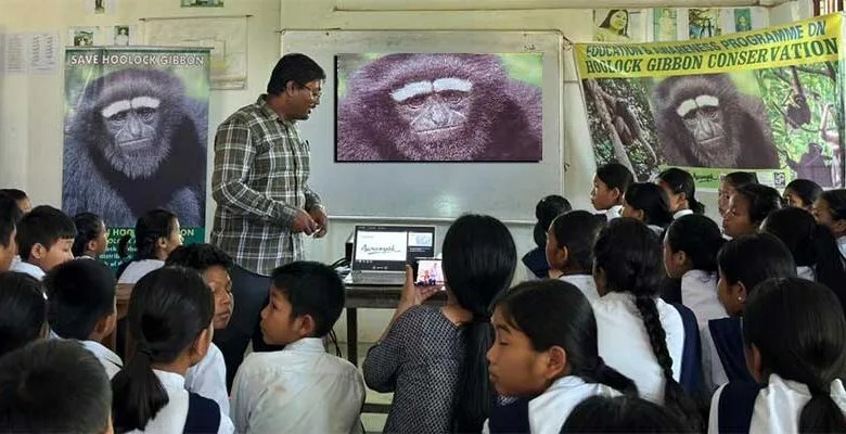 Arunachal: Students sensitised on saving endangered Hoolock gibbon in Arunachal Pradesh