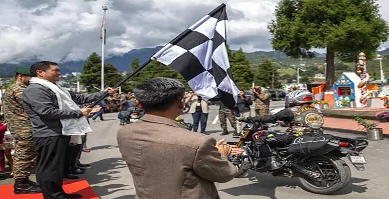 Arunachal: Pema Khandu flags off ‘Soul of India’ ride from War Memorial in Tawang