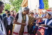 Nirmala Sitharaman hands over 50 bicycles to girl students