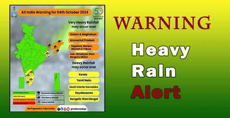 Monsoon Alert: IMD issues Very heavy rain in northeast India for next 4 days