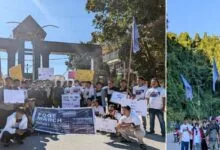 Arunachal: ANSU Presidential candidate SD Loda foot march against money culture