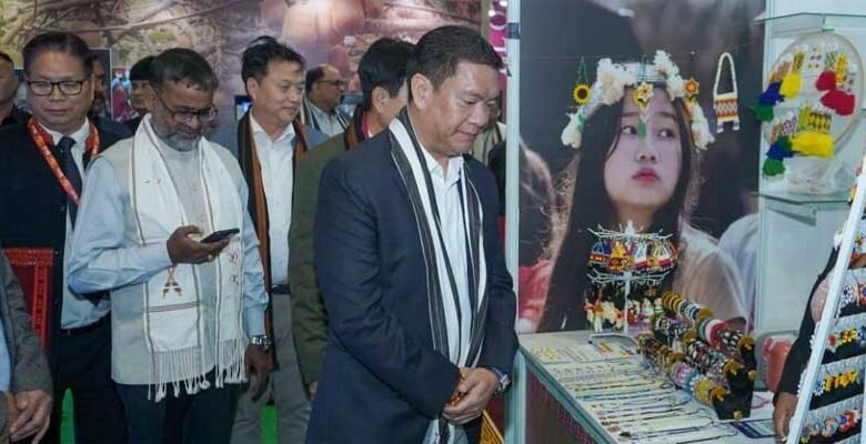 New Delhi: Pema Khandu visits Arunachal Pradesh Pavilion in India International Trade Fair