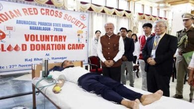 Arunachal: Voluntary Blood Donation Camp organized at Raj Bhavan