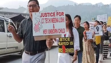 Arunachal: Candle Light March in Memory of Late Techi Meena Lishi