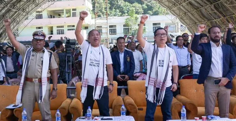 Arunachal: EK Launches Nasha Mukht Bharat Abhiyaan with Grand Walkathon