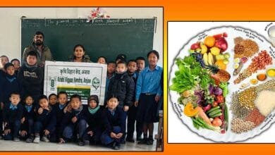 Arunachal: Training-Cum-Awareness Programme on My plate for the day held at to VKV school in Amliang