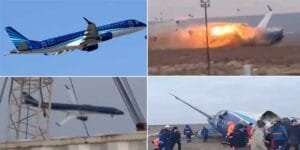 Azerbaijan Airlines Plane With 67 On Board Crashes Near Aktau City In Kazakhstan