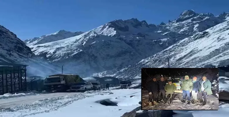 GANGTOK: Six tourists from Assam, travelling on motorcycles, were rescued after they got stranded in North Sikkim due to heavy snowfall, police said on Monday.
