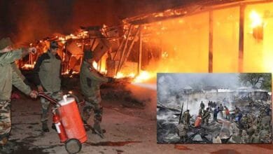 Arunachal: 15 shops gutted as massive fire breaks out in a market in Anjawa’s Hayuliang town