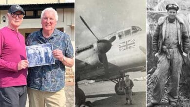 Arunachal: Sons of British RAF officer flying across the Hump during WW-II, visits the Hump Museum in Pasighat