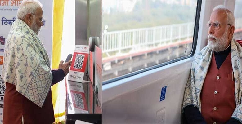 PM Modi inaugurates the Namo Bharat corridor, takes ride