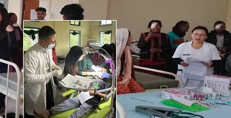 Arunachal:  Free Health camp held at CHC Mebo and PHC Borguli  