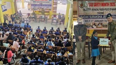 Arunachal: Naharlagun Police Concludes Road Safety Month 2025 with Felicitation of Students