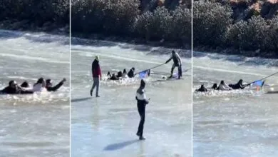 VIRAL VIDEO: Tourists Rescued After Falling Through Ice on Sela Lake in Arunachal