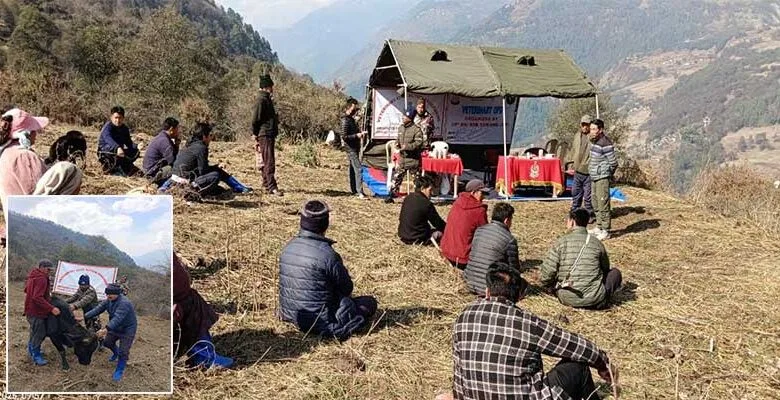 Arunachal: SSB Conducts Veterinary Camp in Mogto, Tawang
