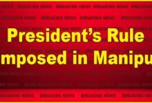 BREAKING- President’s Rule imposed in Manipur