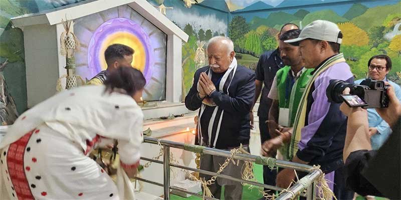 Mohan Bhagwat Visits Donyi Polo Nyedar Namlo in Naharlagun: A Landmark RSS Meeting