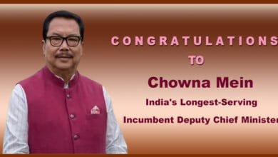 Chowna Mein Becomes India's Longest-Serving Incumbent Deputy Chief Minister
