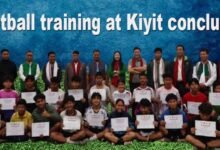 Arunachal: Weeklong football training at Kiyit concludes