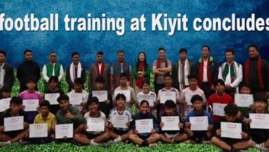 Arunachal: Weeklong football training at Kiyit concludes