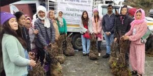 Arunachal: Training cum Input Distribution of Kiwi fruit saplings held at Vibrant Villages