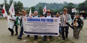 ITANAGAR- On Saturday, the Indigenous Faith and Cultural Society of Arunachal Pradesh (IFCSAP) organized a “Sadbhavna Pad Yatra” at Doimukh, demanding the swift enforcement of the Act.