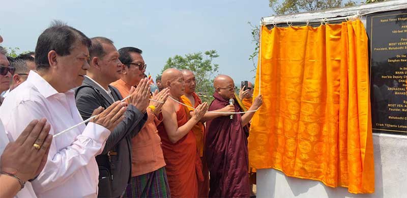 Arunachal: Chowna Meian Joins Foundation Laying Ceremony for Three Landmark Buddhist Projects at Nongtaw in Namsai