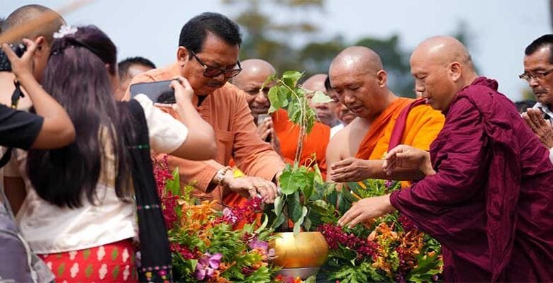 Arunachal: Chowna Meian Joins Foundation Laying Ceremony for Three Landmark Buddhist Projects at Nongtaw in Namsai