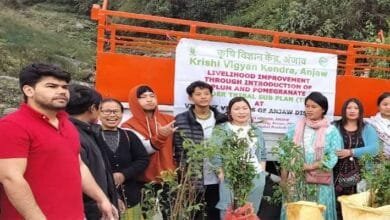 Arunachal: Training cum Input Distribution of Plum and Pomegranate saplings held in Anjaw