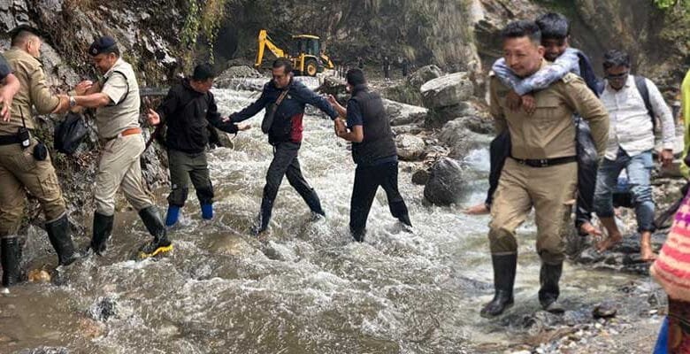 Massive Landslides Trap Over 1,000 Tourists in North Sikkim; Rescue Operations Intensify