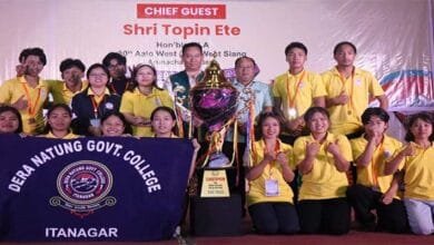 Arunachal: Dera Natung Government College Crowned Overall Champion at XIII Inter College Youth Festival 2025