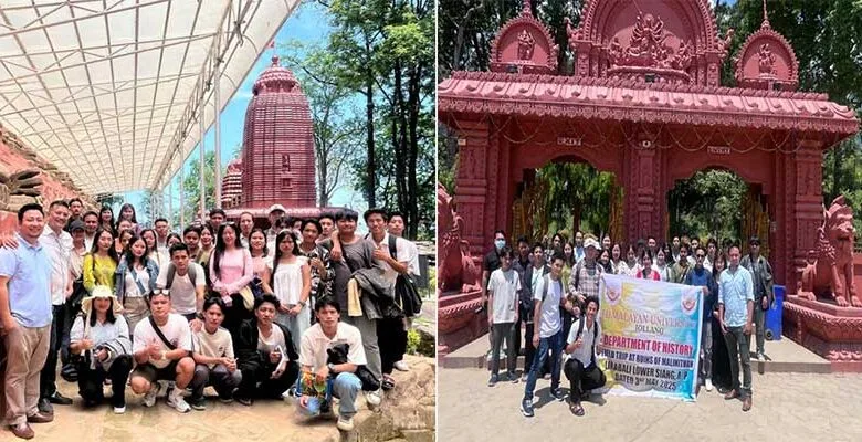 Arunachal: Himalayan University History Department Conducts Educational Field Visit to Malinithan Archaeological Site
