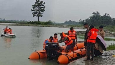 DDMA Namsai training, boat operation training, Namsai disaster preparedness, 186 Bn CRPF flood rescue training, Aapda Mitra training, Namsai, OBM flood rescue drills Arunachal, District Disaster Management Authority Namsai, Monsoon rescue training Arunachal Pradesh, Chowkham Allubari Ghat training, OBM boat rescue operation India